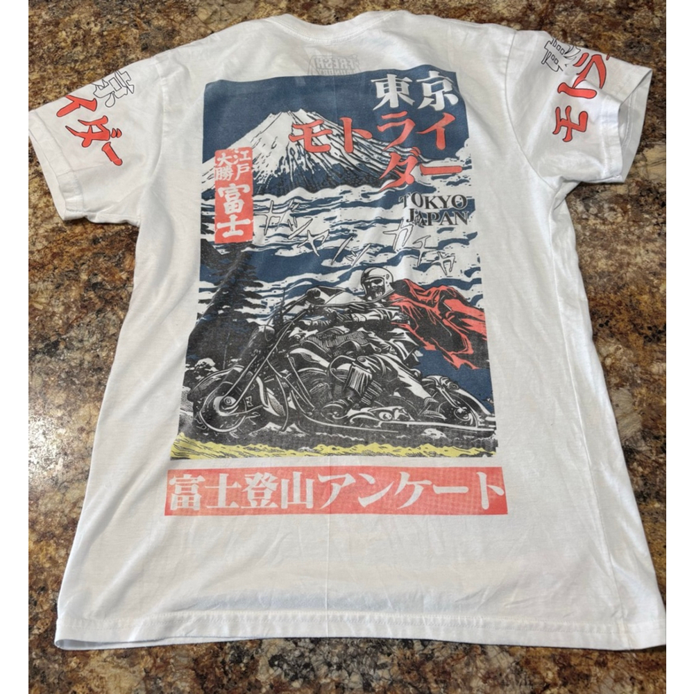 Tokyo Japan Rider Graphic T-Shirt - Picture 2 of 5